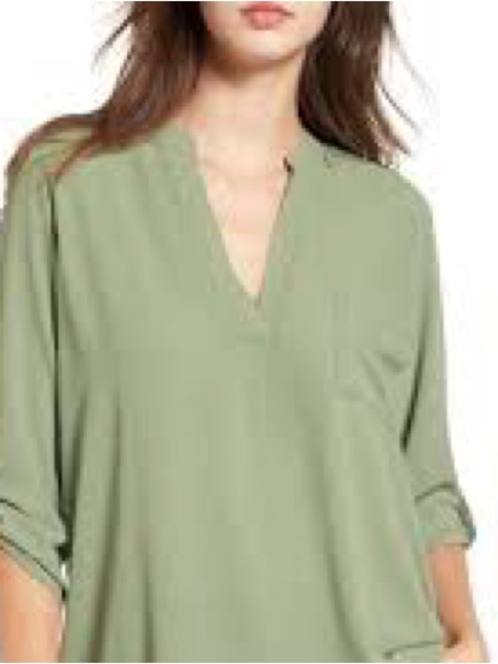 Sami & Jo olive green tunic blouse